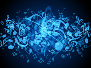 Blue Music Backgrounds Powerpoint