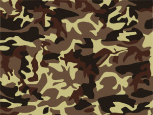 Brown seamless camouflage ppt background