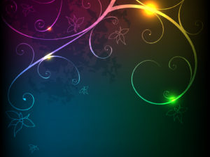 Glowing Floral pptBackgrounds