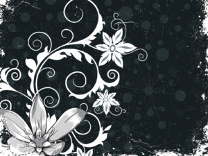 Grunge Floral PPT Backgrounds