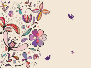 Vintage Floral Powerpoint Backgrounds