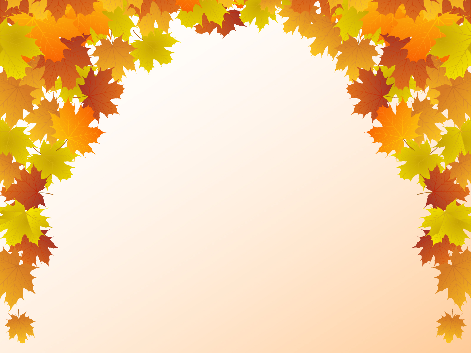 Autumn Leaf Frame Backgrounds | Beige, Black, Border & Frames, Colors,  Green, Nature, Orange, Red, White, Yellow Templates | Free PPT Grounds