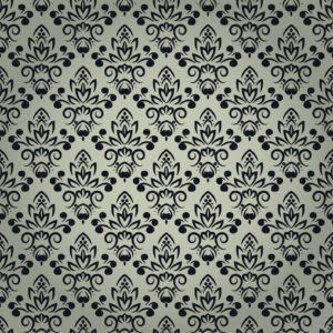 Black Floral Pattern with Seamless