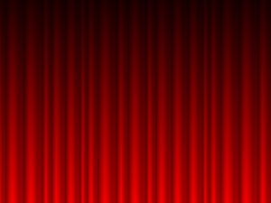 Red Curtains Vector Powerpoint Backgrounds