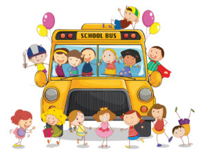 School Bus PPT Background