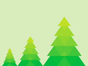Green Christmas Tree PPT Backgrounds