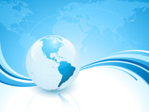 Light Blue Planet Powerpoint  Backgrounds