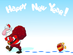 New Year Santa Powerpoint Design