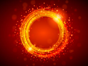 Red Shiny Circle Powerpoint Backgrounds