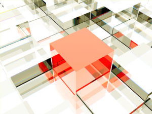 3D abstract box slide