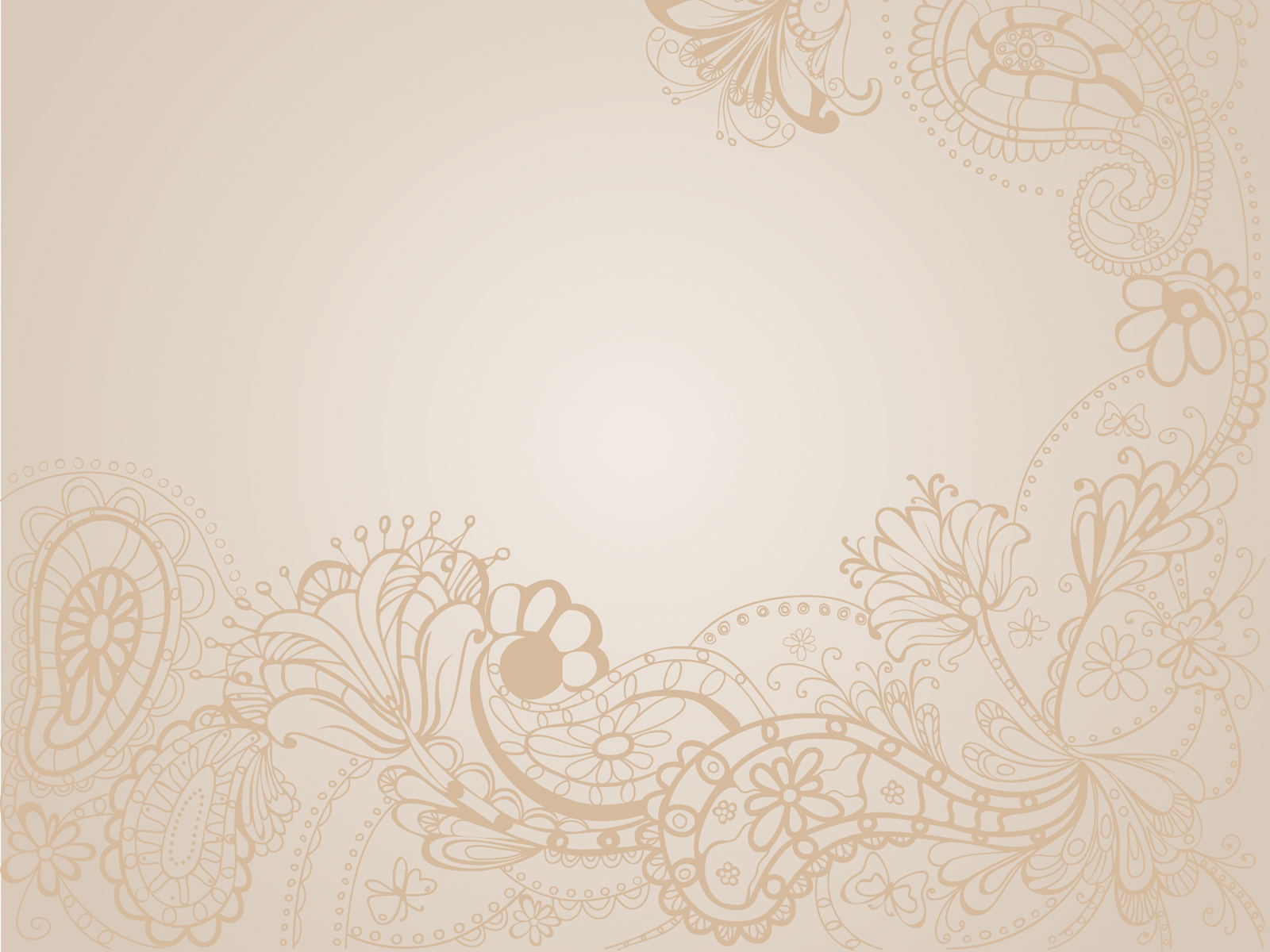 Brown Floral Vintage Backgrounds | Brown, Flowers, White Templates | Free  PPT Grounds