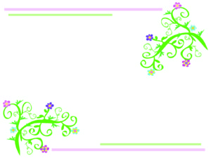 Floral Light Frame PPT Theme