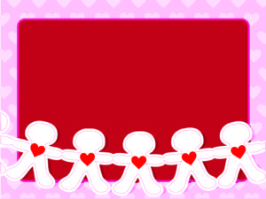 Paper Humans Pink Childs Background