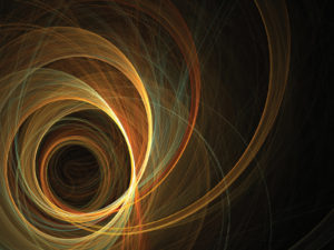 Colored spiral lines powerpoint background
