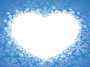 Love Winter Heart PPT Background