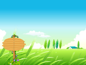 Village summer landscape backgrounds