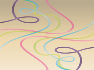 Abstract Dancing Lines PPT Background