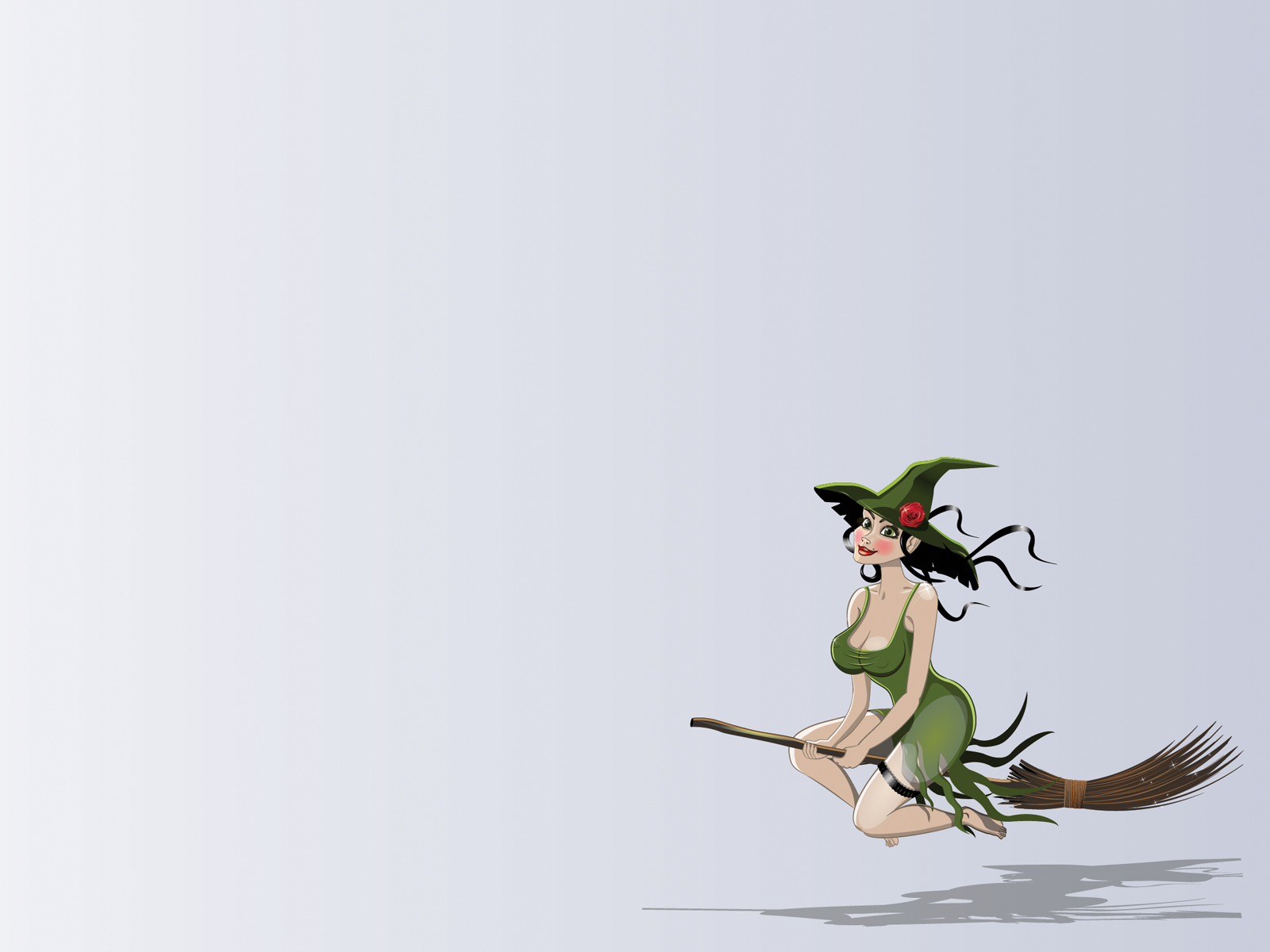 Beautiful witch characters Backgrounds | 3D Templates | Free PPT Grounds