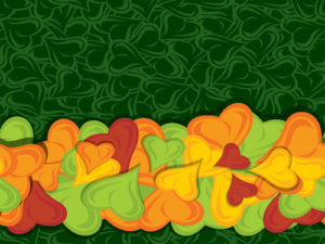 Colourful Hearth Bride PPT Background