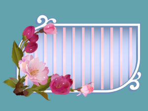 Flowers Window Title Frame Backgrounds