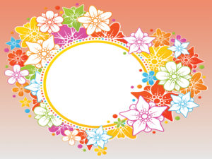 Orange Flowers Presentation Backgrounds