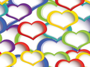 Rainbow Heart Presentation Design