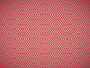 Red pentagon ppt background
