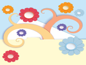 Tree and flowers powerpoint backgrounds