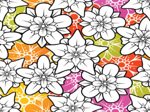 White Ornament Flowers Backgrounds