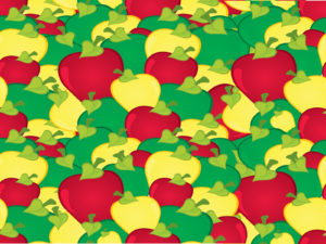 Yellow and Red Apple backgrounds