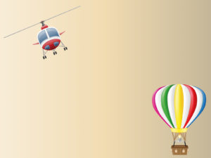 Balloon and Helicopter Aircraft PPT Backgrounds