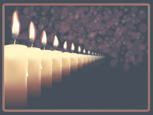 Candles ar in Que PPT Backgrounds