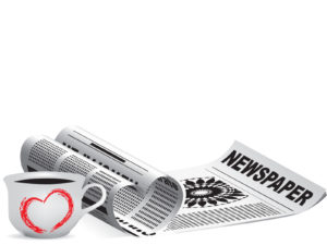 Newspaper with Coffee PPT Backgrounds