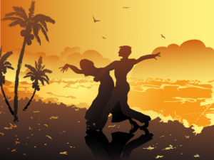 Beach Dance Powerpoint Backgrounds for Templates