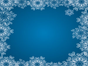Blue Snowflake Frames Backgrounds