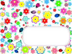 Flowers and Ladybirds PPT Backgrounds