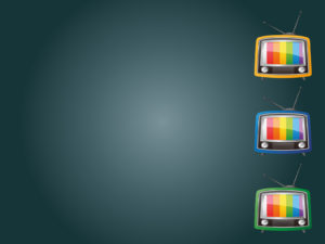 Online TV (Television) Powerpoint Backgrounds