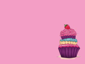 Strawberry and Cake PPT Backgrounds Template