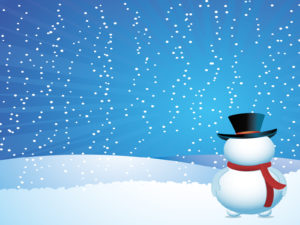 Snow man on Christmas Backgrounds