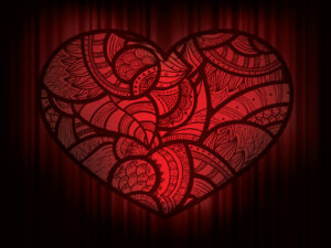 Dark Love Powerpoint Backgrounds