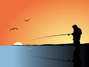 Fishing Man Powerpoint Backgrounds