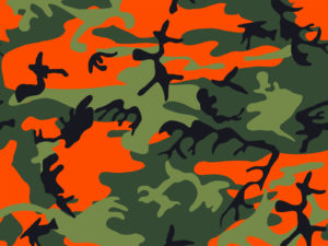 Hunter Orange Army Print Camouflage Backgrounds