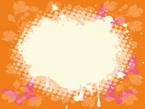 Pink and orange butterfly frames backgrounds