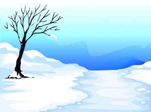 Snow and Tree Illustration Backgrounds