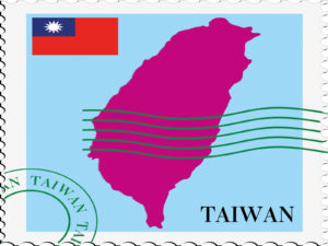 Taiwan map and flags backgrounds