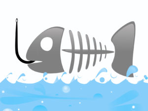 Fish Logo on Sea Backgrounds