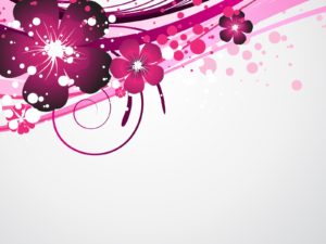 Purple Floral Design PPT Backgrounds