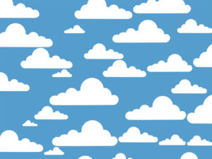 Simple Clouds Powerpoint Templates
