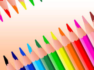 Coloured Pencils Backgrounds for Education