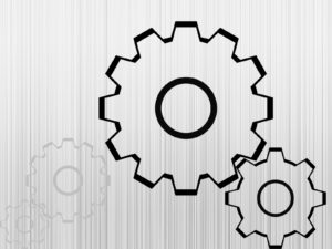 Simple Gears PPT Backgrounds